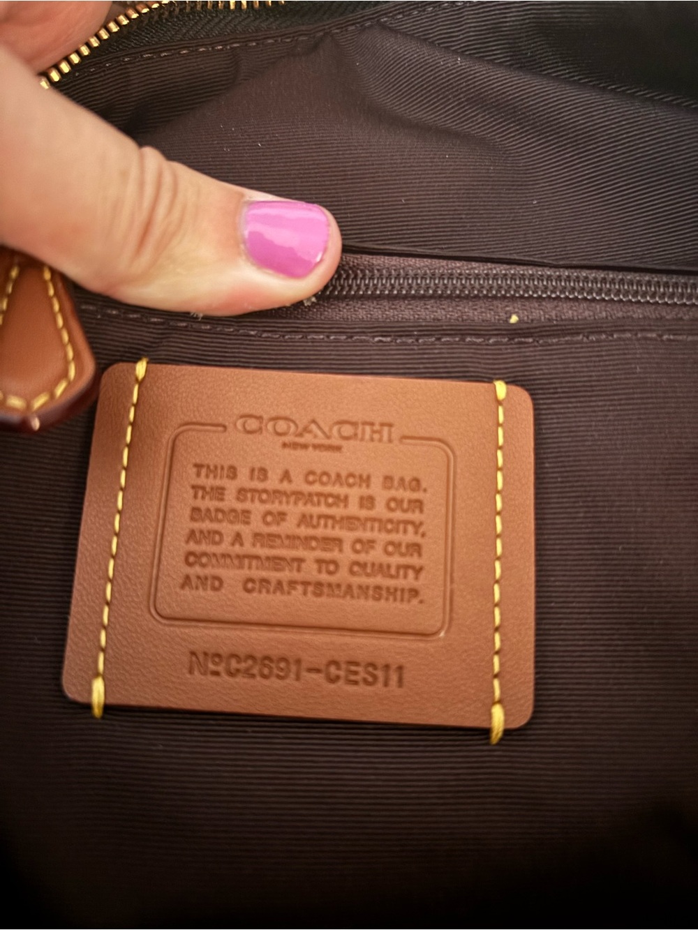 Black Rowan coach bag - Picture 5 of 5